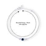 Load image into Gallery viewer, 925 Sterling Silver Beaded Evil Eye Bracelet for Men
