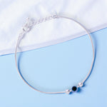Load image into Gallery viewer, 925 Sterling Silver Beaded Evil Eye Bracelet for Men
