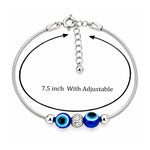 Load image into Gallery viewer, 925 Sterling Silver Beads With Evil Eye Bracelet for Women