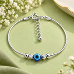 Load image into Gallery viewer, 925 Sterling Silver Single Evil Eye Bracelet for Women