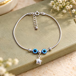 Load image into Gallery viewer, 925 Sterling Silver Evil Eye Beads &amp; Star Charm Bracelet for Women