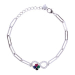 Load image into Gallery viewer, 925 Sterling Silver Infinity With Multi CZ Bracelet for Women/Girls
