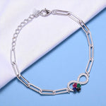 Load image into Gallery viewer, 925 Sterling Silver Infinity With Multi CZ Bracelet for Women/Girls

