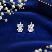 Taraash 925 Sterling Silver White Cz Stud Earrings CBER167I-01