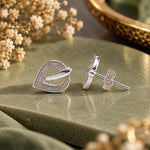 Load image into Gallery viewer, 925 Sterling Silver Glitter Leaf Design Earrings for Women