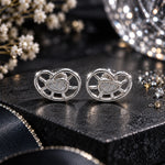 Load image into Gallery viewer, 925 Sterling Silver Abstract Paisley Swirl Stud Earrings For Women