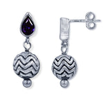 Load image into Gallery viewer, taraash silver dangle drop earrings
