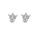 Load image into Gallery viewer, 925 Sterling Silver CZ Crown Shape Stud Earring for Women