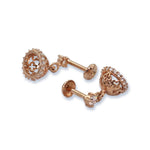 Load image into Gallery viewer, 925 Sterling Silver Floral CZ Jhumki for Women