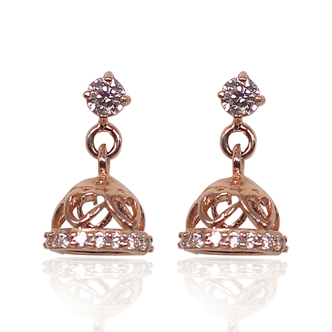 925 Sterling Silver Heart Cut Jhumki for Women