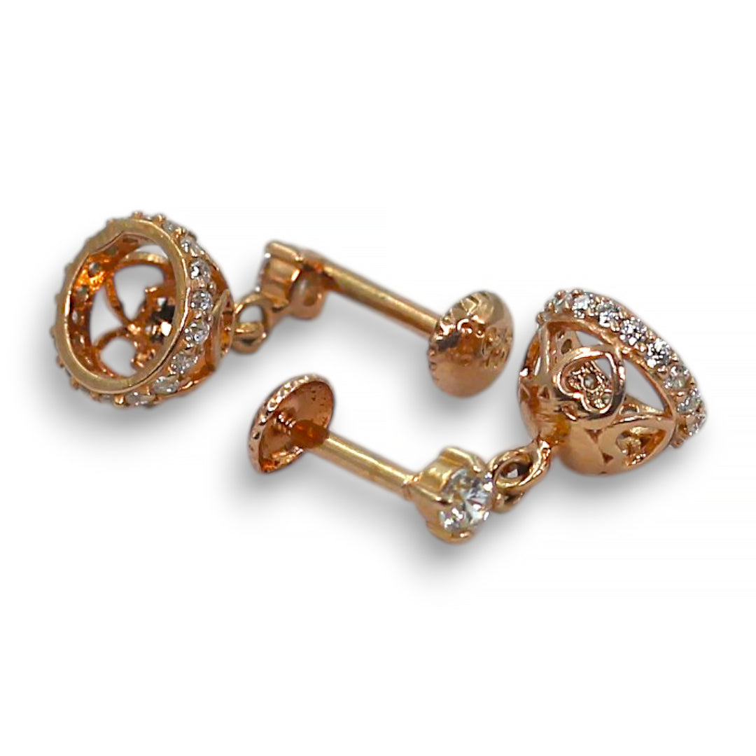 925 Sterling Silver Heart Cut Jhumki for Women