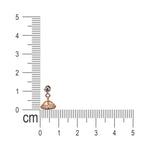Load image into Gallery viewer, 925 Sterling Silver Rose Gold CZ Jhumki for Women/Girls