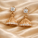 Load image into Gallery viewer, 925 Sterling Silver Small Line with CZ Jhumki For Women/Girls