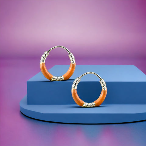 taraash silver hoop earrings