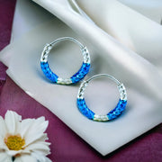 taraash sterling silver hoop earring