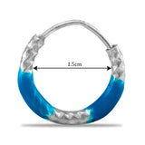 Taraash sterling silver hoop earring