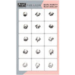 Load image into Gallery viewer, Taraash 925 Sterling Silver Antique Hoop Earrings CBHP058 (Set of 15)
