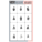Taraash Sterling Silver Divine Pendants CBPD017I (Set of 12) (Assorted)