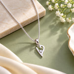 Load image into Gallery viewer, 925 Sterling Silver V Letter Pendant with Chain for Unisex