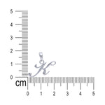 Load image into Gallery viewer, 925 Sterling Silver Cursive K Letter Pendant for Men and Women