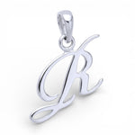 Load image into Gallery viewer, 925 Sterling Silver R Letter Cursive Pendant for Men and Women | Silver Initial Pendant with Elegant Box