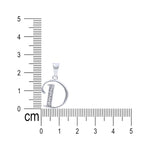 Load image into Gallery viewer, 925 Sterling Silver Glitterd D Alphabet Pendant for Men and Women