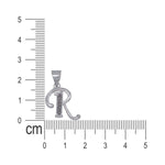Load image into Gallery viewer, 925 Sterling Silver Glittered Letter R Pendant for Men and Women