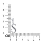 Load image into Gallery viewer, 925 Sterling Silver Glittered Letter S Pendant for Men and Women