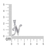 Load image into Gallery viewer, 925 Sterling Silver Glittered N Alphabet Pendant for Men and Women