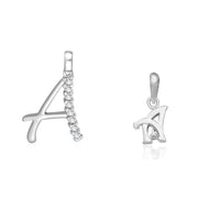 Taraash 925 Sterling Silver Couple Alphabet Pendants 
