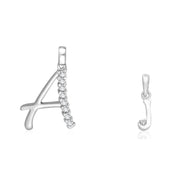 Taraash 925 Sterling Silver Couple Alphabet Pendants 