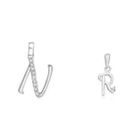 Load image into Gallery viewer, Taraash 925 Sterling Silver Couple Alphabet Pendants &quot;A&quot; and &quot;P&quot; Initial Letter Pendants
