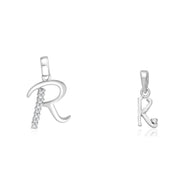 Taraash 925 Sterling Silver Couple Alphabet Pendants 
