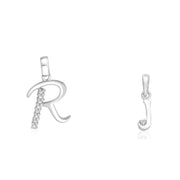 Taraash 925 Sterling Silver Couple Alphabet Pendants 