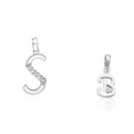 Load image into Gallery viewer, Taraash 925 Sterling Silver Couple Alphabet Pendants &quot;S&quot; and &quot;B&quot; Initial Letter Pendants
