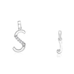 Load image into Gallery viewer, Taraash 925 Sterling Silver Couple Alphabet Pendants &quot;S&quot; and &quot;J&quot; Initial Letter Pendants
