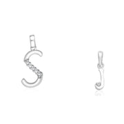Taraash 925 Sterling Silver Couple Alphabet Pendants 
