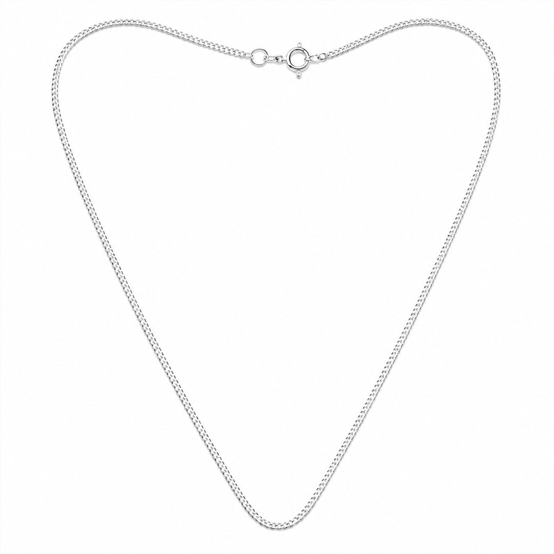 925 Sterling Silver M Letter Pendant with Chain for Unisex