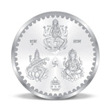 Taraash 999 Purity 20 grams Laxmi Ganesh Saraswati Silver Coin By ACPL