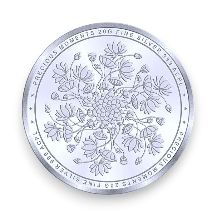 999 Silver Coins Lotus Flower 20 gram Coin by ACPL