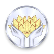 999 Silver Gold Plated Lotus Flower 20 Gram Coin by ACPL