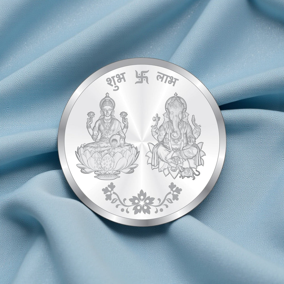 Taraash 999 Silver God Lakshmi Ganesha 20 Gram Coin CF15R3G20W