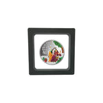 Load image into Gallery viewer, Taraash 999 Silver Multicolor Radha Krishna 10 Gram Coin CF26R9G10
