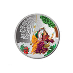 Load image into Gallery viewer, Taraash 999 Silver Multicolor Radha Krishna 10 Gram Coin CF26R9G10
