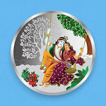 Load image into Gallery viewer, Taraash 999 Silver Multicolor Radha Krishna 100 Gram Coin CF26R9G100W
