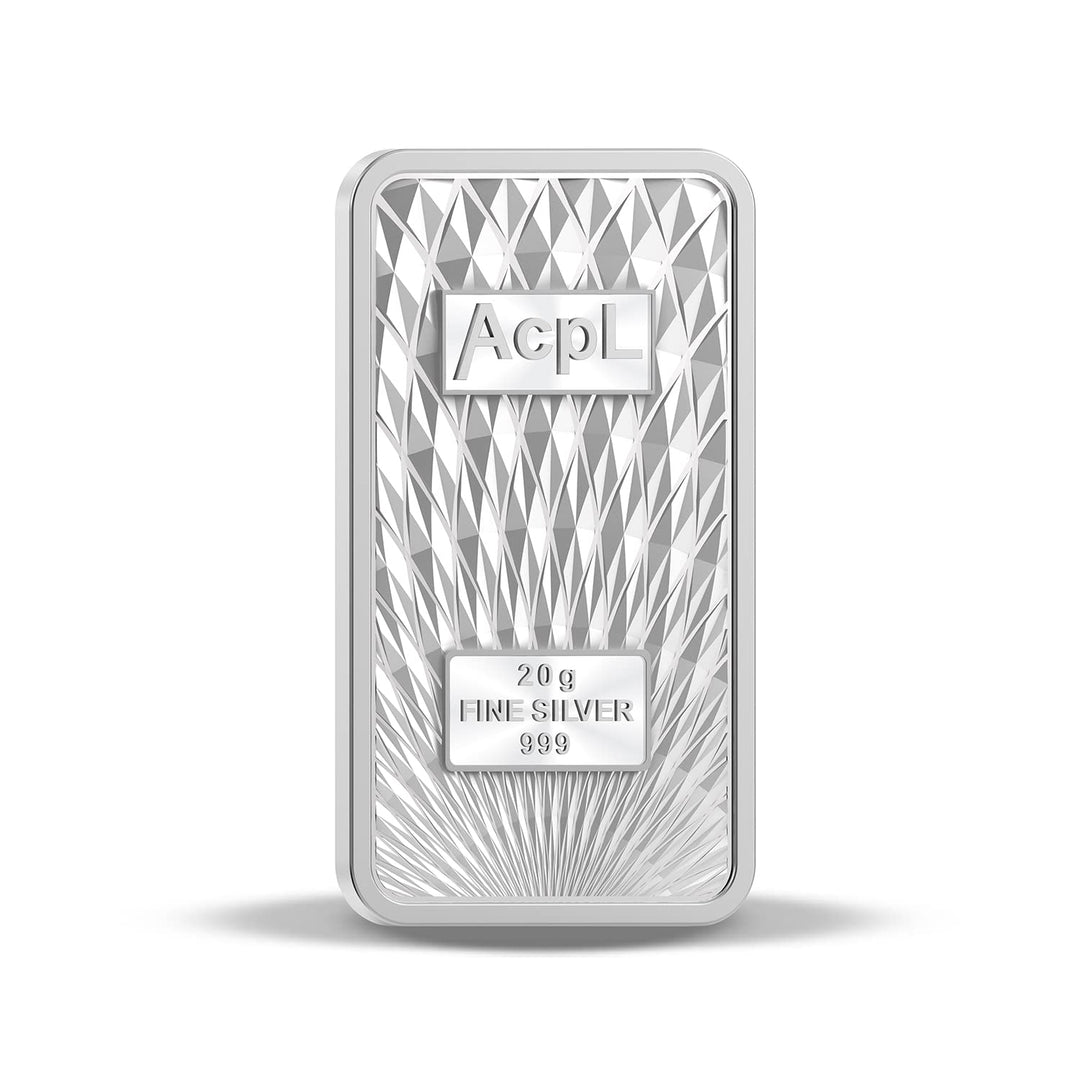Taraash 999 Purity 20 grams Silver Bar Coin By ACPL