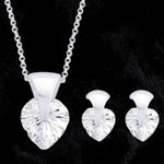 Load image into Gallery viewer, Taraash 925 Silver Heart Shape Pendant Set  For Women