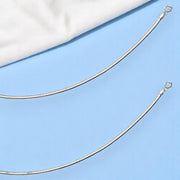 Taraash 925 Sterling Silver Plain Chain Anklet For Women / Girls