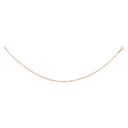 925 Sterling Silver Elegant Single Gold-Plated Beaded Snake Chain Anklet for Women