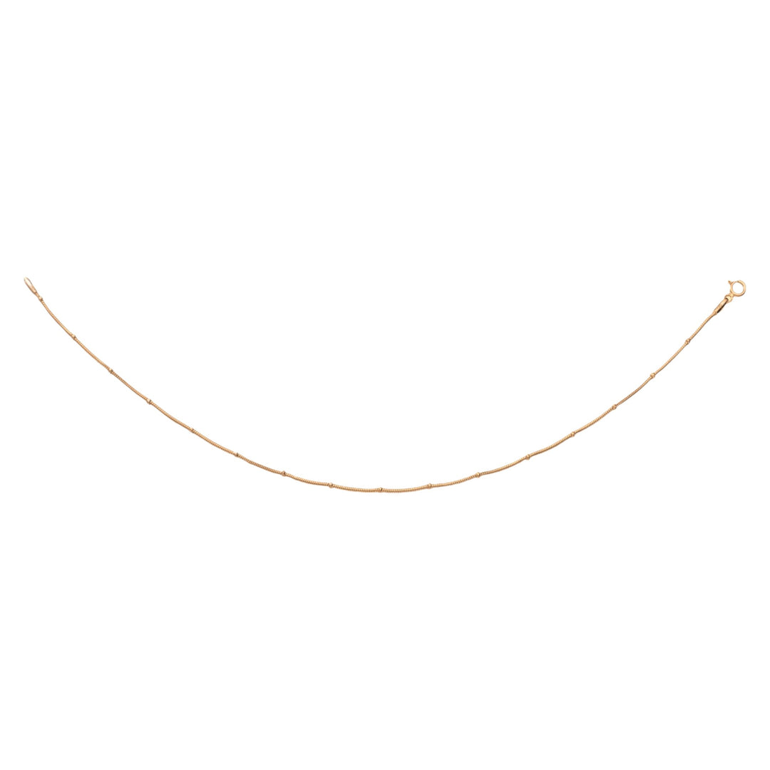 925 Sterling Silver Rose Gold Plated Chain Single Anklet for Women
